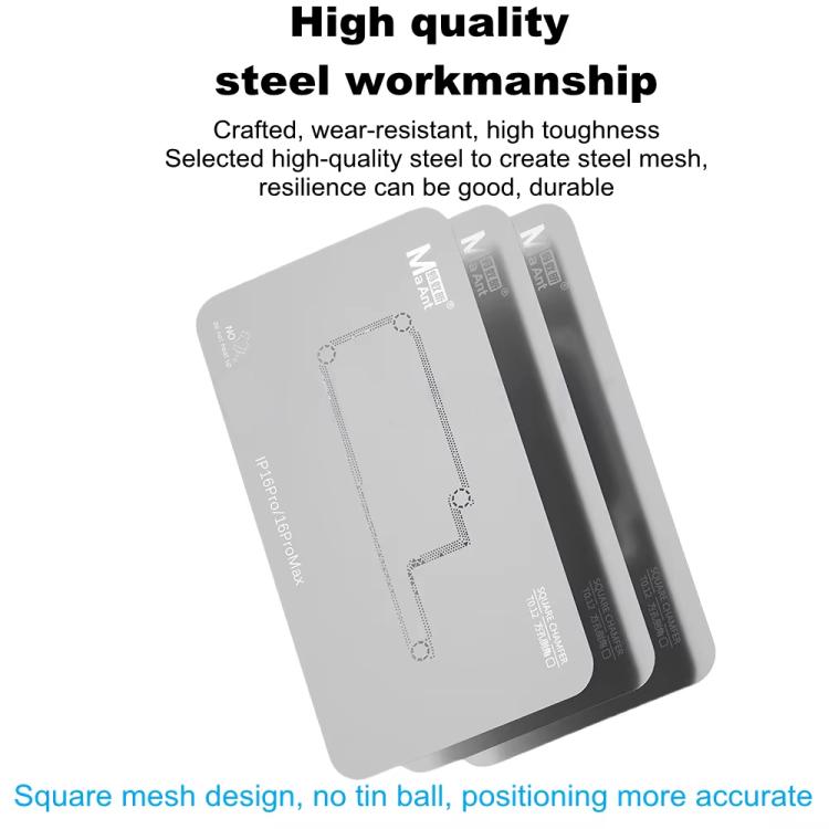 For iPhone 11-16 Series MaAnt M072 19 In 1 Cell Phone Repair Middle Layer Soldering Station With Mid-Level Soldering Mesh - BGA Stencils by MaAnt | Online Shopping UK | buy2fix