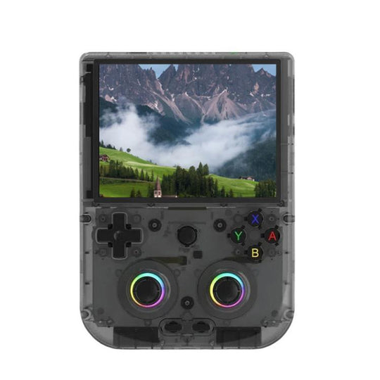 ANBERNIC RG406V 4 inch IPS Multi-Touch Portable Retro Gaming Console, Memory: 256G(Transparent Black)