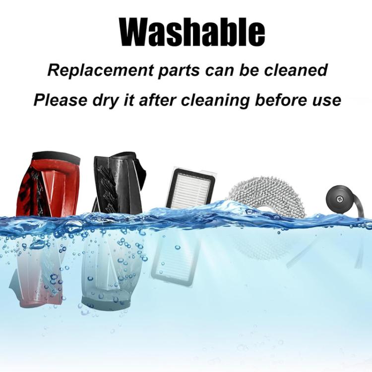 15 In 1 Kit For Roborock P20 Pro / Qrevo Curve Robot Vacuum Cleaner Replacement Parts - For Roborock Accessories by buy2fix | Online Shopping UK | buy2fix