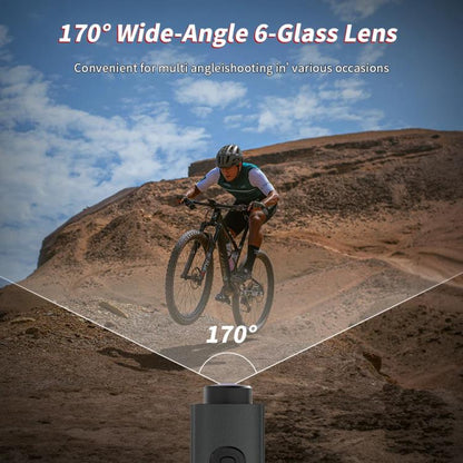 5K Action Camera WiFi Sport DV Riding Bicycle Drive Recorder With Led Light EIS Anti-shake(Black) - Video Cameras by buy2fix | Online Shopping UK | buy2fix