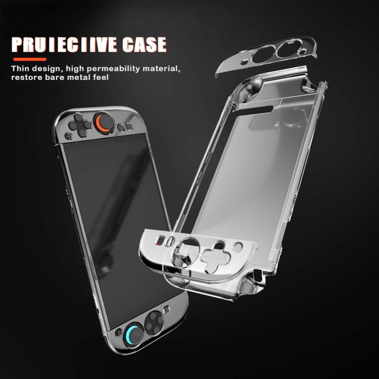 For Nintendo Switch 2 Crystal Shell Case Split Gamepad Transparent Protective Cover - Cases by buy2fix | Online Shopping UK | buy2fix