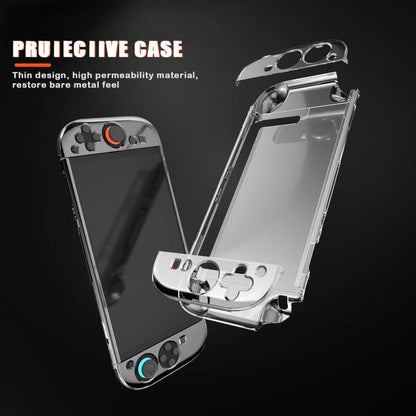 For Nintendo Switch 2 Crystal Shell Case Split Gamepad Transparent Protective Cover - Cases by buy2fix | Online Shopping UK | buy2fix