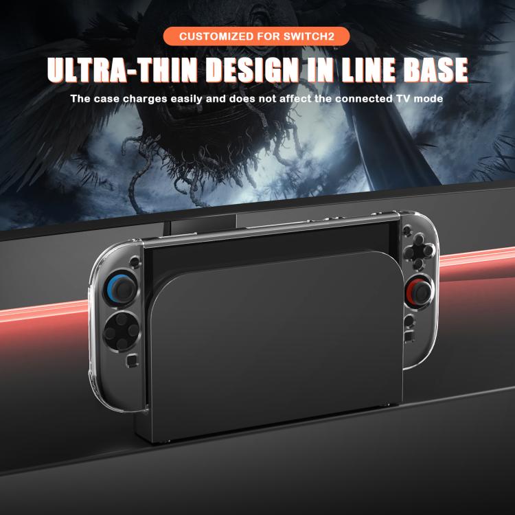 For Nintendo Switch 2 Crystal Shell Case Split Gamepad Transparent Protective Cover - Cases by buy2fix | Online Shopping UK | buy2fix