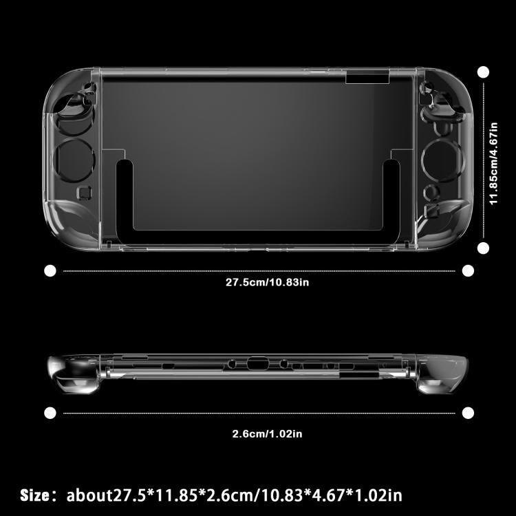 For Nintendo Switch 2 Crystal Shell Case Split Gamepad Transparent Protective Cover - Cases by buy2fix | Online Shopping UK | buy2fix