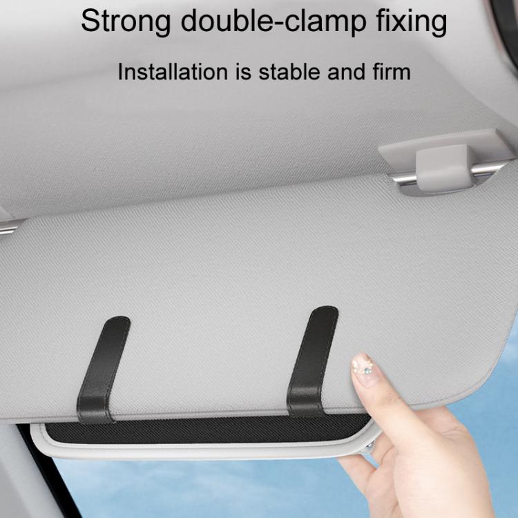 Car Glasses Clip Auto Sun Visor Storage and Fixed Inner Decoration(Orange) - Sunglasses & Glasses Clips by buy2fix | Online Shopping UK | buy2fix