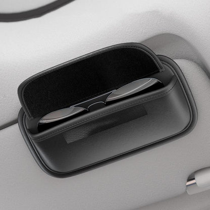 Car Glasses Clip Auto Sun Visor Storage and Fixed Inner Decoration(Black) - Sunglasses & Glasses Clips by buy2fix | Online Shopping UK | buy2fix