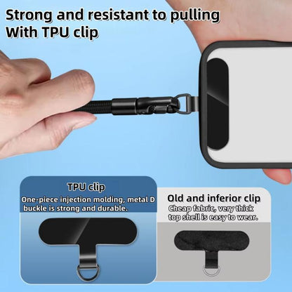 Crossbody Adjustable Phone Lanyard With Self-Locking 360-Degree Rotatable Anti-Tangle Design & TPU Clip Green - Lanyards & Wrist Straps by buy2fix | Online Shopping UK | buy2fix