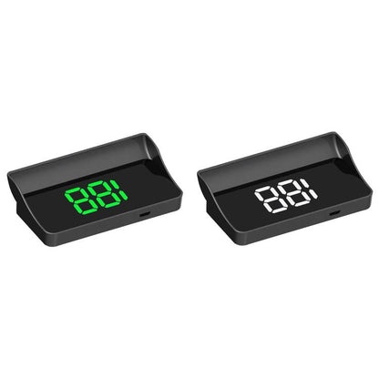W1 Car HUD Head-up Display GPS Speedometer Speed Display, Spec: KM(Green) - Head Up Display System by buy2fix | Online Shopping UK | buy2fix