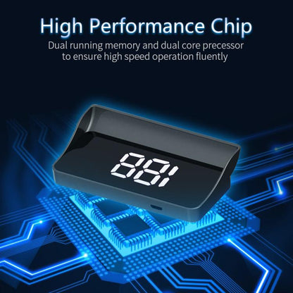 W1 Car HUD Head-up Display GPS Speedometer Speed Display, Spec: KM(White) - Head Up Display System by buy2fix | Online Shopping UK | buy2fix