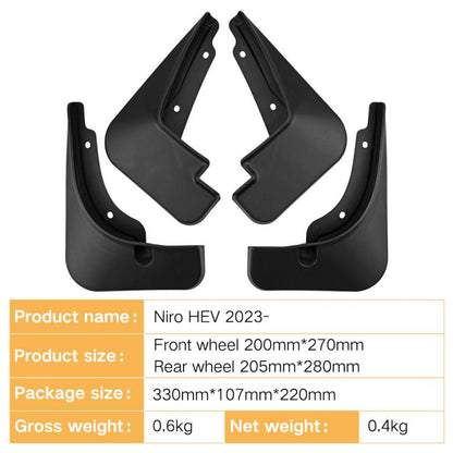 For 2023-2024 Kia Niro HEV Car Tire Soft Rubber Mudguard(Black) - Wheels Tires & Parts by buy2fix | Online Shopping UK | buy2fix