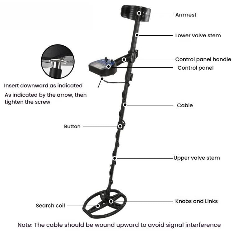 Goint MD-6010 Handheld Metal Detector High Sensitivity Underground Gold Detector Outdoor Treasure Hunter - Metal Detector by Goint | Online Shopping UK | buy2fix