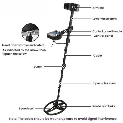 Goint MD-6010 Handheld Metal Detector High Sensitivity Underground Gold Detector Outdoor Treasure Hunter - Metal Detector by Goint | Online Shopping UK | buy2fix