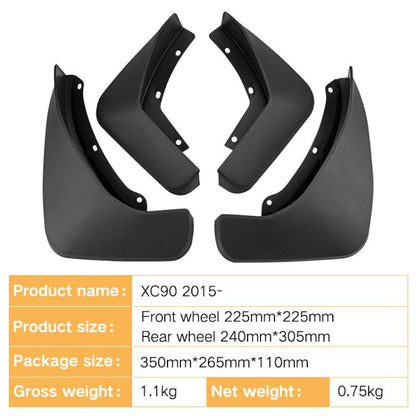 For 2015-2023 Volvo XC90 Car Tire Soft Rubber Mudguard(Black) - Wheels Tires & Parts by buy2fix | Online Shopping UK | buy2fix