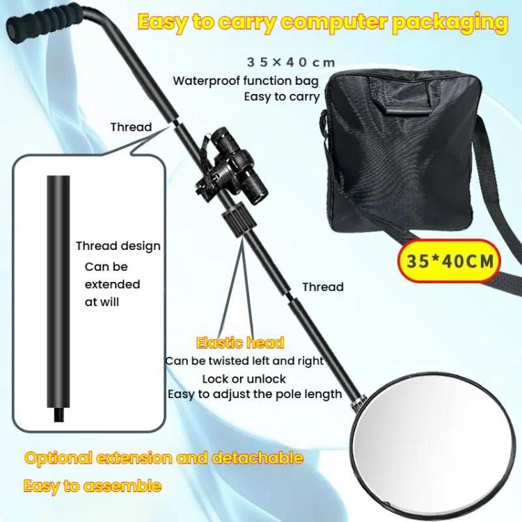 Goint V3 Retractable Pole Undercarriage Mirror Rotatable Undercarriage Inspection Reflector - Inspection Tools by Goint | Online Shopping UK | buy2fix