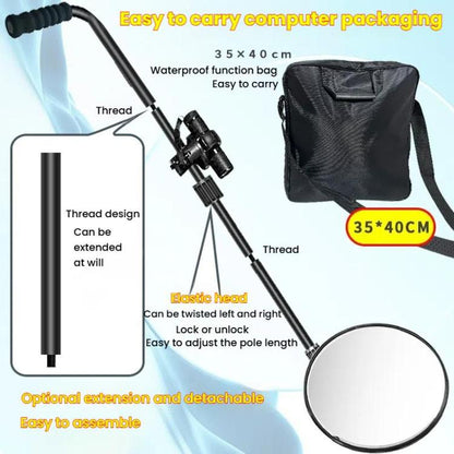 Goint V3 Retractable Pole Undercarriage Mirror Rotatable Undercarriage Inspection Reflector - Inspection Tools by Goint | Online Shopping UK | buy2fix