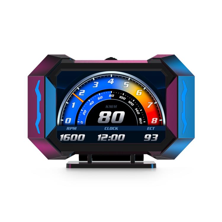 P25 Car HUD Head-up Display OBD+GPS LCD Multifunctional Instrument - Head Up Display System by buy2fix | Online Shopping UK | buy2fix