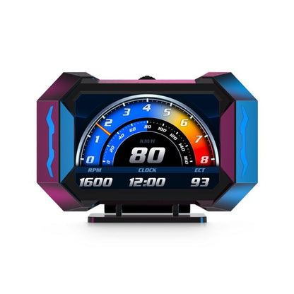 P25 Car HUD Head-up Display OBD+GPS LCD Multifunctional Instrument - Head Up Display System by buy2fix | Online Shopping UK | buy2fix