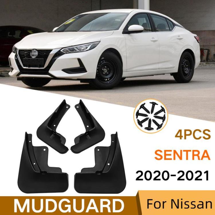 For 2020-2021 Nissan Sentra Car Tire Soft Rubber Mudguard(Black) - Wheels Tires & Parts by buy2fix | Online Shopping UK | buy2fix