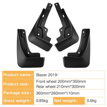 For 2019-2024 Chevrolet Blazer Car Tire Soft Rubber Mudguard(Black) - Wheels Tires & Parts by buy2fix | Online Shopping UK | buy2fix
