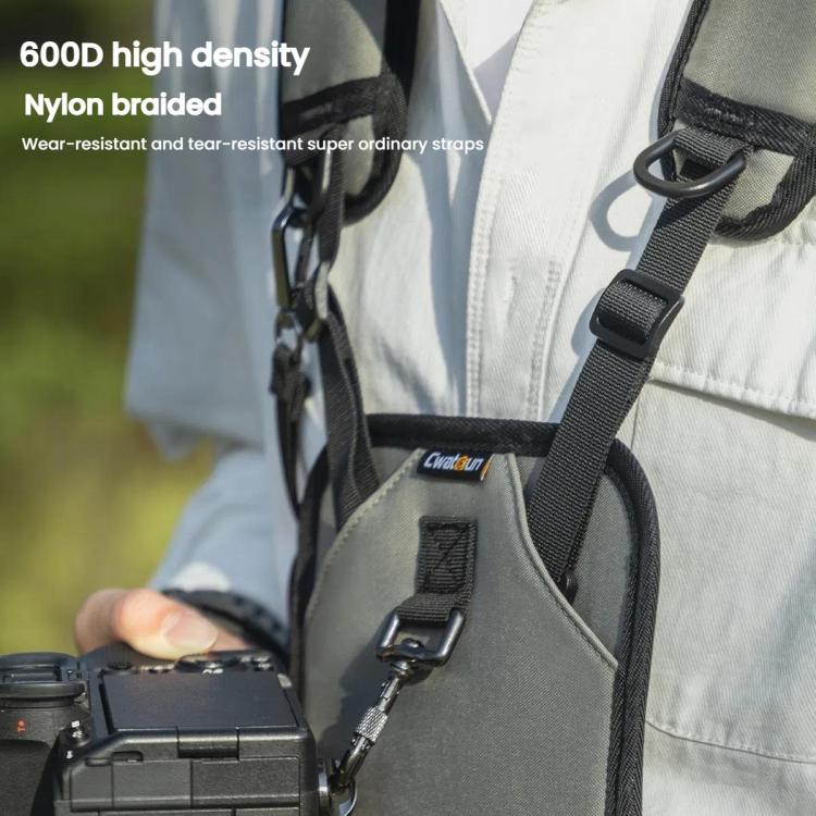 Cwatcun D182 Camera Strap Vest Outdoor Stress Relief DSLR Camera Quick Release Vest - Camera Strap by Cwatcun | Online Shopping UK | buy2fix