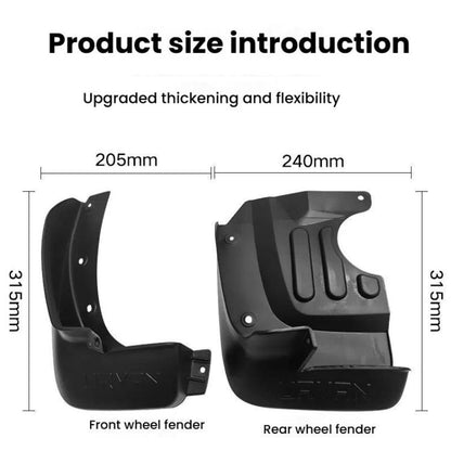 For Nissan NV350 Car Tire Soft Mudguard(Black) - Wheels Tires & Parts by buy2fix | Online Shopping UK | buy2fix