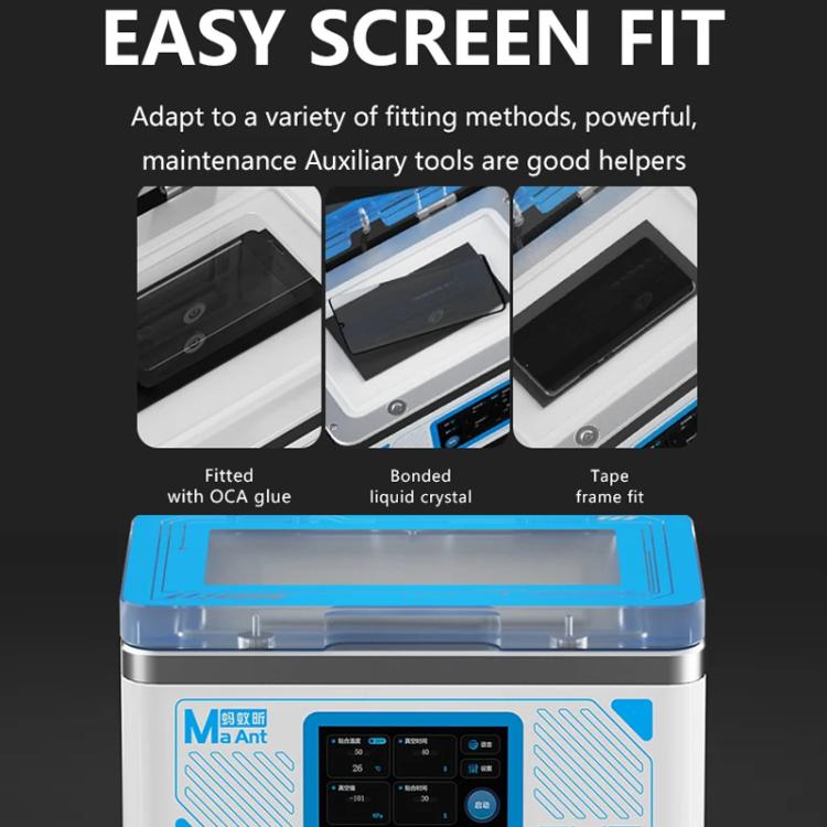 MaAnt SU7 Cell Phone Repair Curved Screen Pressing Machine Flat Panel LCD Screen Vacuum Laminating Machine, EU Plug - Defoaming Equipment by MaAnt | Online Shopping UK | buy2fix