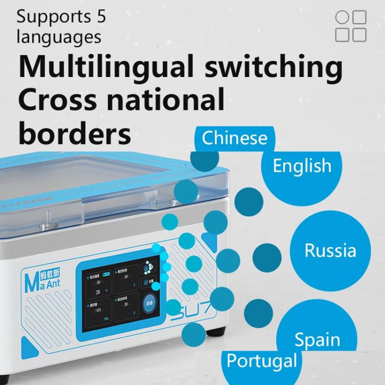 MaAnt SU7 Cell Phone Repair Curved Screen Pressing Machine Flat Panel LCD Screen Vacuum Laminating Machine, EU Plug - Defoaming Equipment by MaAnt | Online Shopping UK | buy2fix