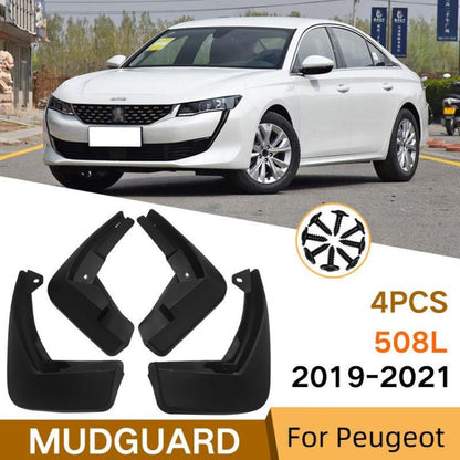 Car Tire Soft Rubber Mudguard For Peugeot 2019-2021 508L - Wheels Tires & Parts by buy2fix | Online Shopping UK | buy2fix