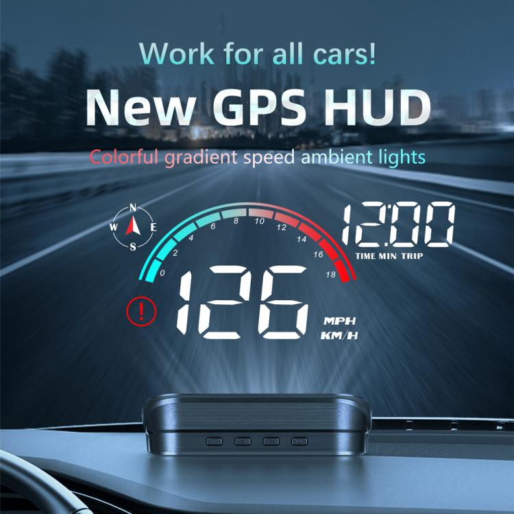 M22 Car Electronic Dog HUD Head-up Display Car OBD Universal Speedometer(GPS Version) - Head Up Display System by buy2fix | Online Shopping UK | buy2fix