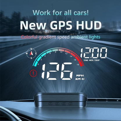 M22 Car Electronic Dog HUD Head-up Display Car OBD Universal Speedometer(GPS Version) - Head Up Display System by buy2fix | Online Shopping UK | buy2fix