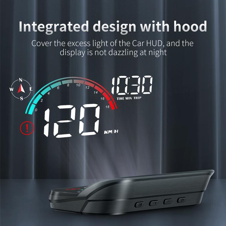 M22 Car Electronic Dog HUD Head-up Display Car OBD Universal Speedometer(GPS Version) - Head Up Display System by buy2fix | Online Shopping UK | buy2fix