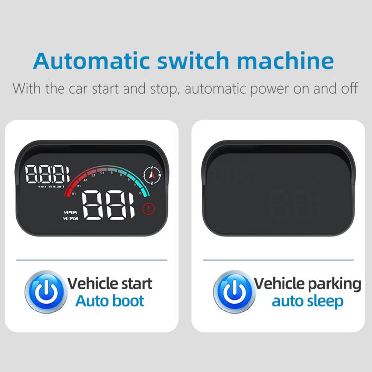 M22 Car Electronic Dog HUD Head-up Display Car OBD Universal Speedometer(GPS Version) - Head Up Display System by buy2fix | Online Shopping UK | buy2fix