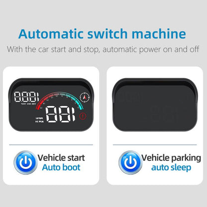 M22 Car Electronic Dog HUD Head-up Display Car OBD Universal Speedometer(GPS Version) - Head Up Display System by buy2fix | Online Shopping UK | buy2fix