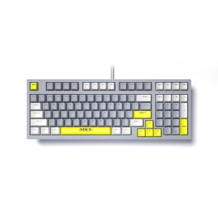 iMICE GK-500 Type-C Wired Mechanical Keyboard Gaming Keyboards(Gray) - Wired Keyboard by iMICE | Online Shopping UK | buy2fix