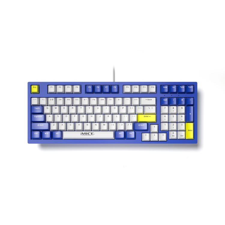 iMICE GK-500 Type-C Wired Mechanical Keyboard Gaming Keyboards(Blue) - Wired Keyboard by iMICE | Online Shopping UK | buy2fix