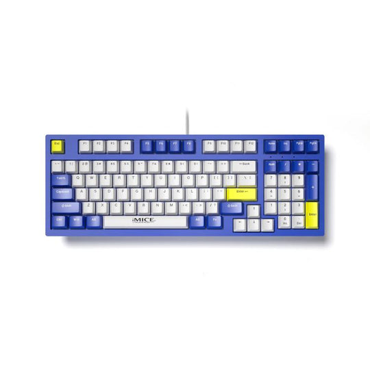 iMICE GK-500 Type-C Wired Mechanical Keyboard Gaming Keyboards(Blue)
