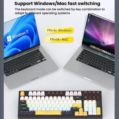 iMICE GK-500 Type-C Wired Mechanical Keyboard Gaming Keyboards(Black) - Wired Keyboard by iMICE | Online Shopping UK | buy2fix