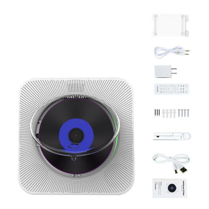 Kecag KC-807 Wall-mounted Home Retro Bluetooth CD Player, Spec: AU Plug(Black) - DVD & LCD Player by Kecag | Online Shopping UK | buy2fix