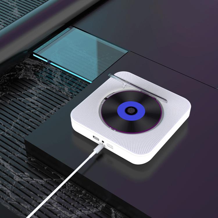 Kecag KC-807 Wall-mounted Home Retro Bluetooth CD Player, Spec: UK Plug(White) - DVD & LCD Player by Kecag | Online Shopping UK | buy2fix