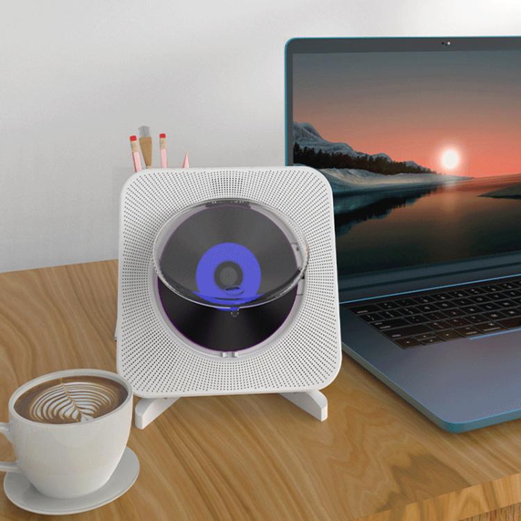 Kecag KC-807 Wall-mounted Home Retro Bluetooth CD Player, Spec: EU Plug(Black) - DVD & LCD Player by Kecag | Online Shopping UK | buy2fix