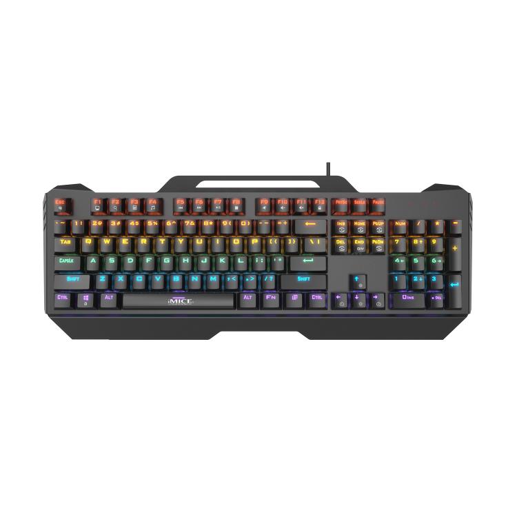 iMICE GK-400 English USB Wired RGB Mechanical Metal Gaming Keyboard - Wired Keyboard by iMICE | Online Shopping UK | buy2fix
