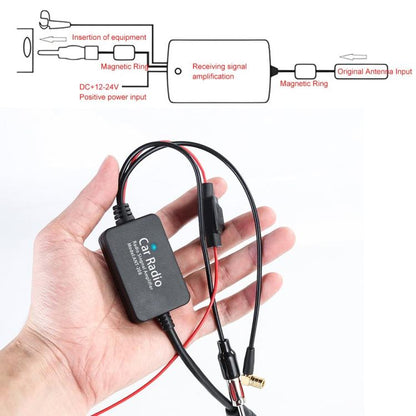 3 In 1 Car Radio FM/AM/DAB Antenna Signal Amplifier - Car Amplifiers by buy2fix | Online Shopping UK | buy2fix