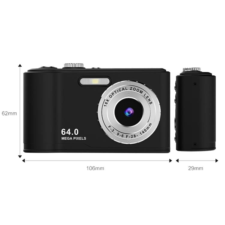 Q21 4K High Definition 16X Digital Zoom Camera 96 Megapixel Camera(Black) - Video Cameras by buy2fix | Online Shopping UK | buy2fix