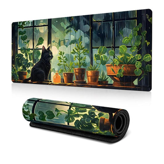 Frog Mouse Pad Cute Green Desk Mat With Non-Slip Rubber Base  For Computer Laptop 300x700x2mm(Pattern 4) - Mouse Pads by buy2fix | Online Shopping UK | buy2fix