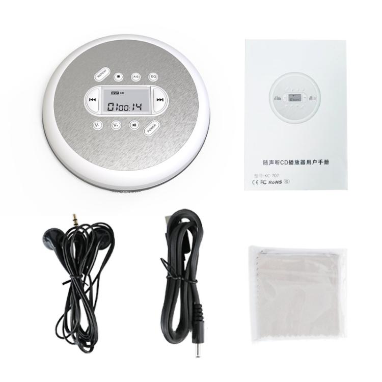 Kecag Mini Portable CD Player Walkman Study and Repeat Retro MP3 Music CD Player(KC-707) - DVD & LCD Player by Kecag | Online Shopping UK | buy2fix