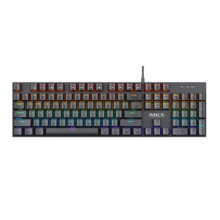 iMICE GK-600 USB Wired RGB Mechanical Metal Gaming Keyboard - Wired Keyboard by iMICE | Online Shopping UK | buy2fix