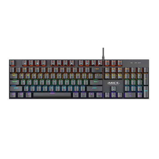 iMICE GK-600 USB Wired RGB Mechanical Metal Gaming Keyboard - Wired Keyboard by iMICE | Online Shopping UK | buy2fix