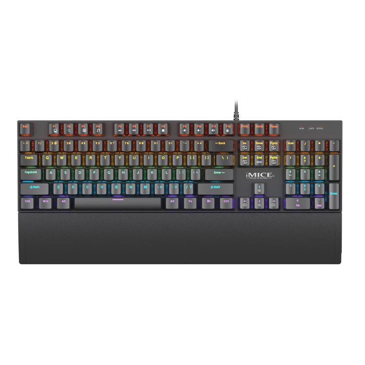iMICE GK-600 With Hand Rest USB Wired RGB Mechanical Metal Gaming Keyboard - Wired Keyboard by iMICE | Online Shopping UK | buy2fix