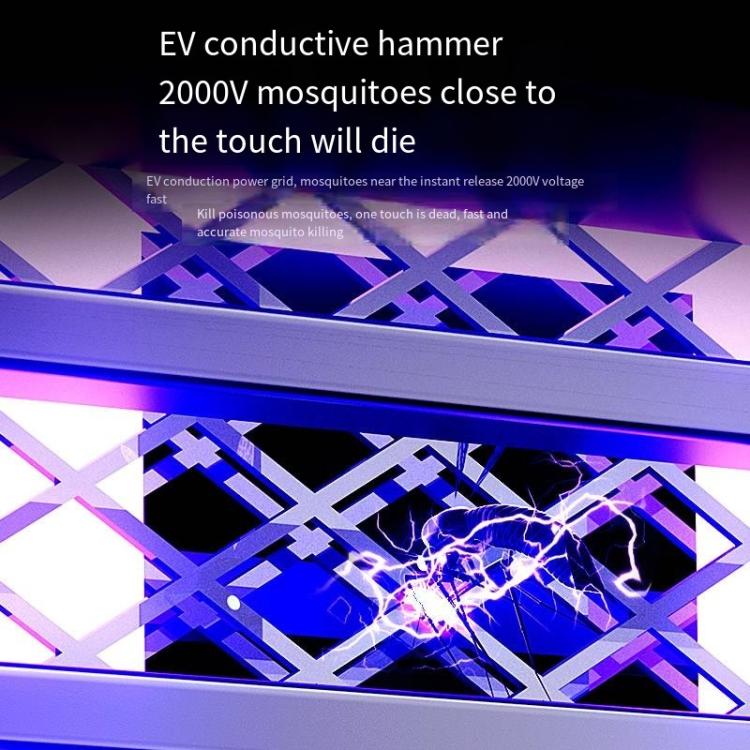 2-in-1 Household Electric Fan Mosquito Killer Lamp LED Digita lDesktop Fan, Color: 3000mAh White - Electric Fans by buy2fix | Online Shopping UK | buy2fix