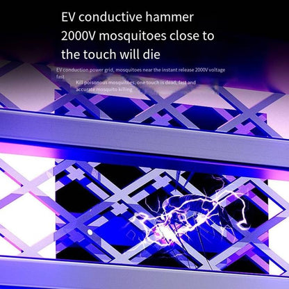 2-in-1 Household Electric Fan Mosquito Killer Lamp LED Digita lDesktop Fan, Color: 3000mAh White - Electric Fans by buy2fix | Online Shopping UK | buy2fix